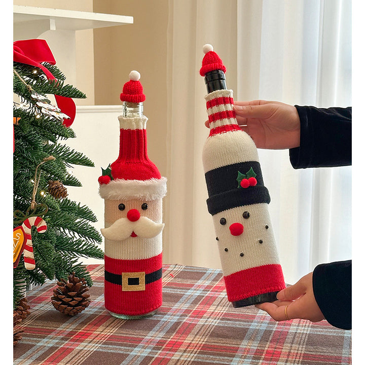 Festive Wine Bottle Covers