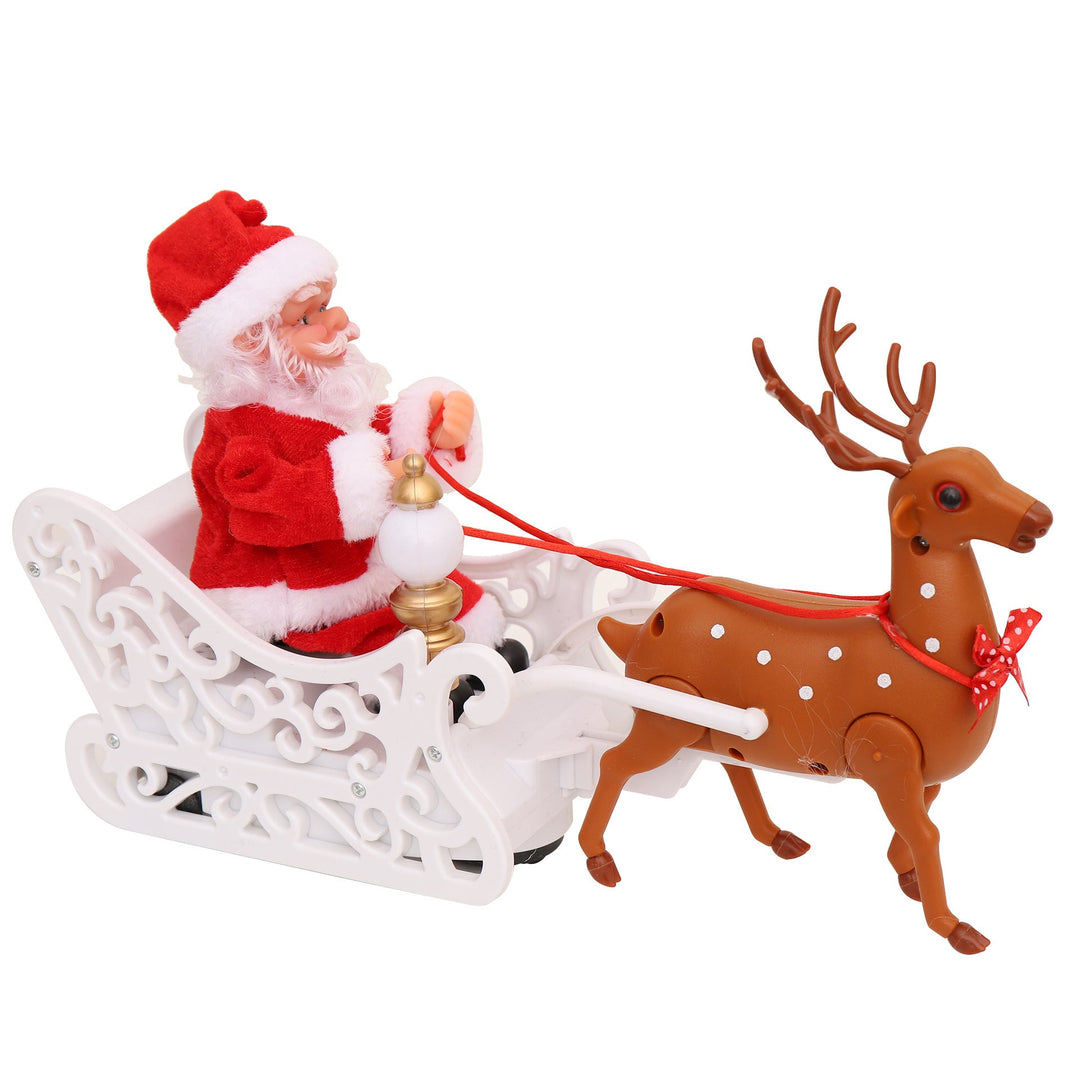 Santa Claus and Reindeer Figures Set