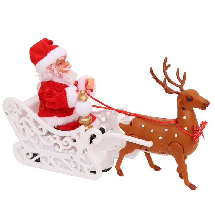 Santa Claus and Reindeer Figures Set