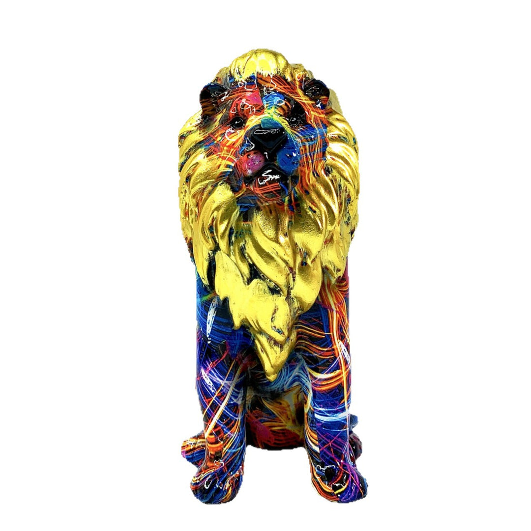 Colorful Lion Sculpture