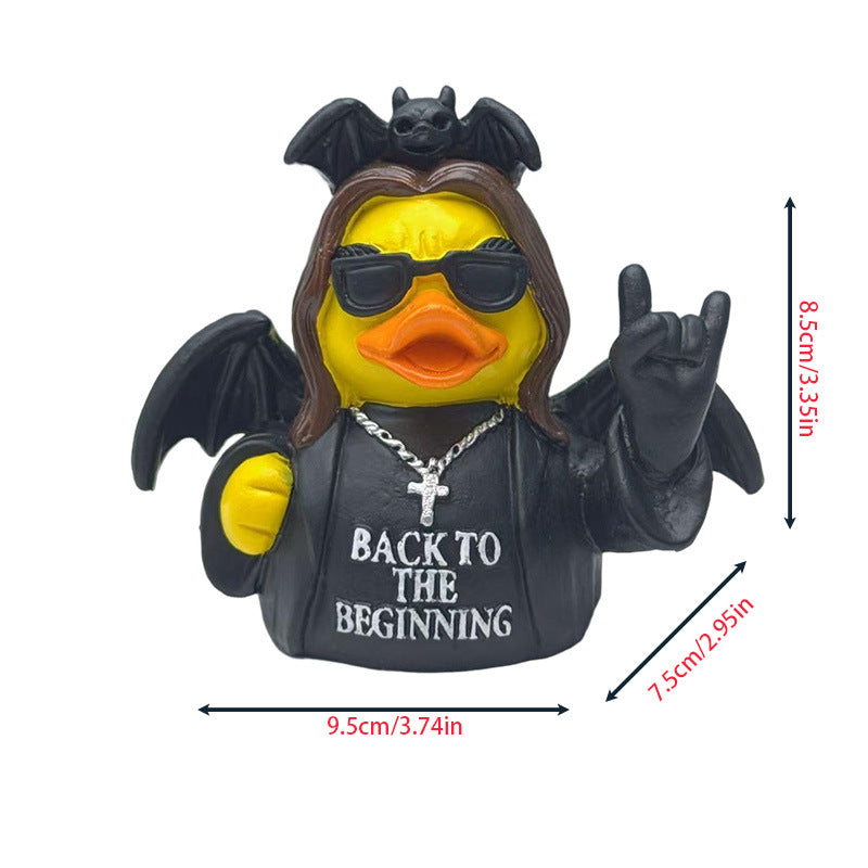 Funny rubber duck with rocker design