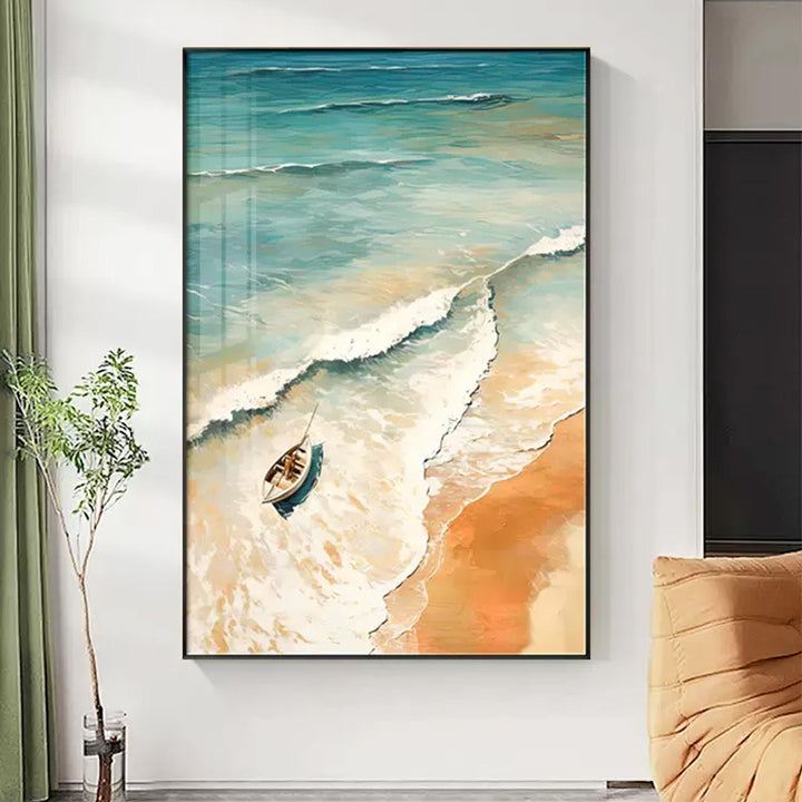 Coastal Ocean View Framed Artwork