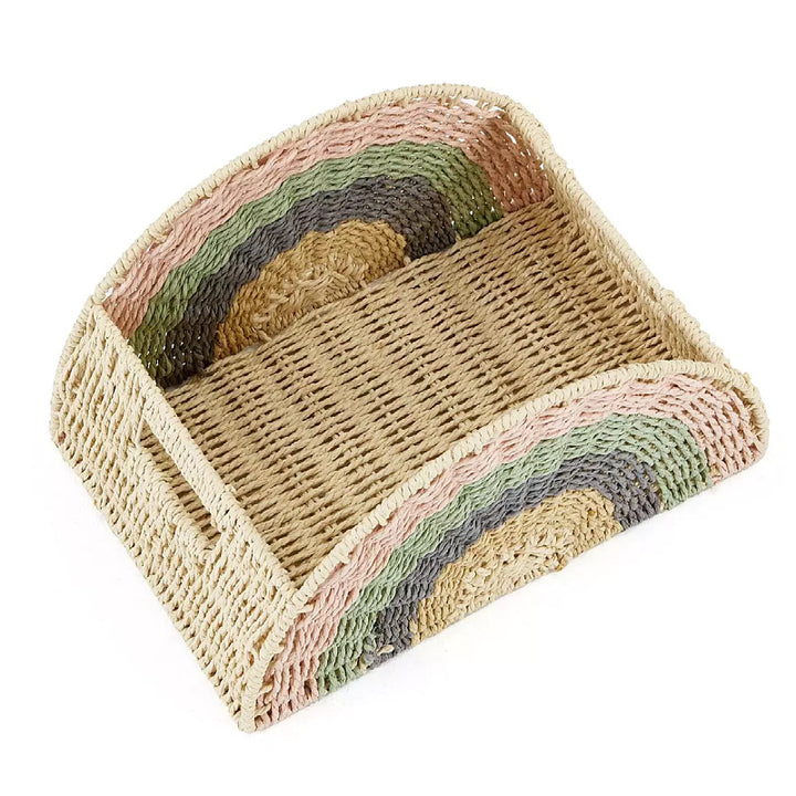 Creative storage basket in rainbow design