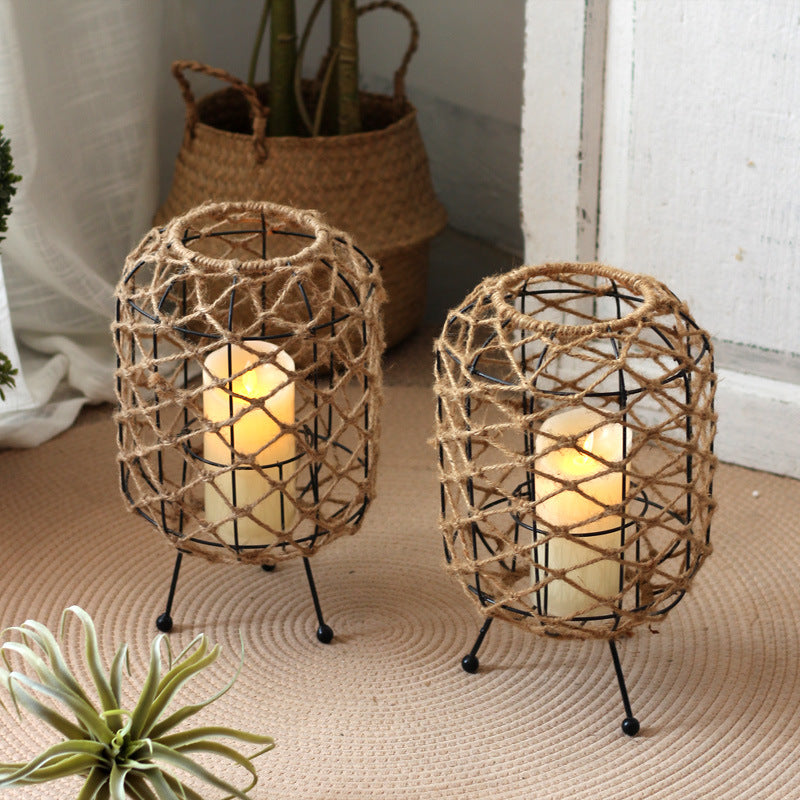 Decorative plant container with tripod