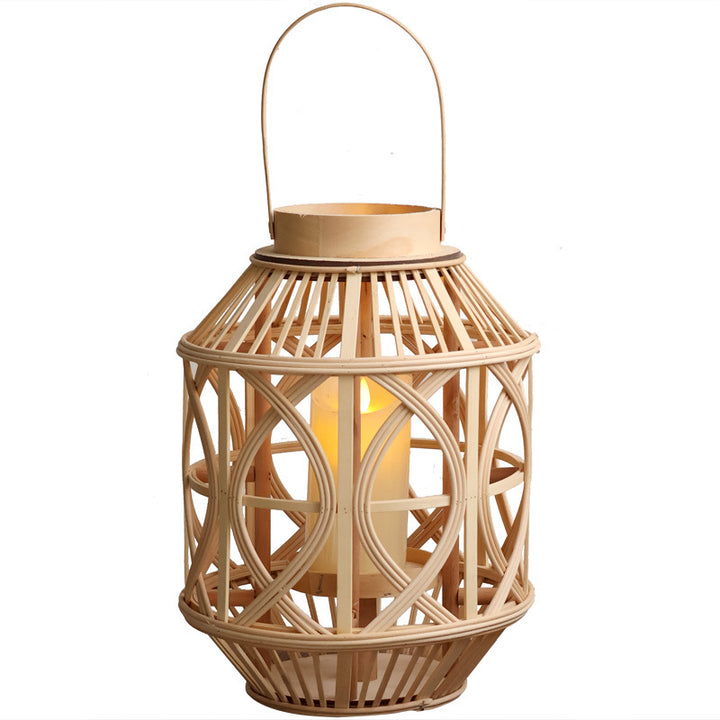 Handcrafted lantern made of rattan