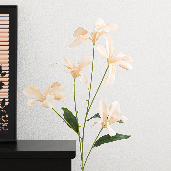 Artificial orchid flower branch with delicate flowers