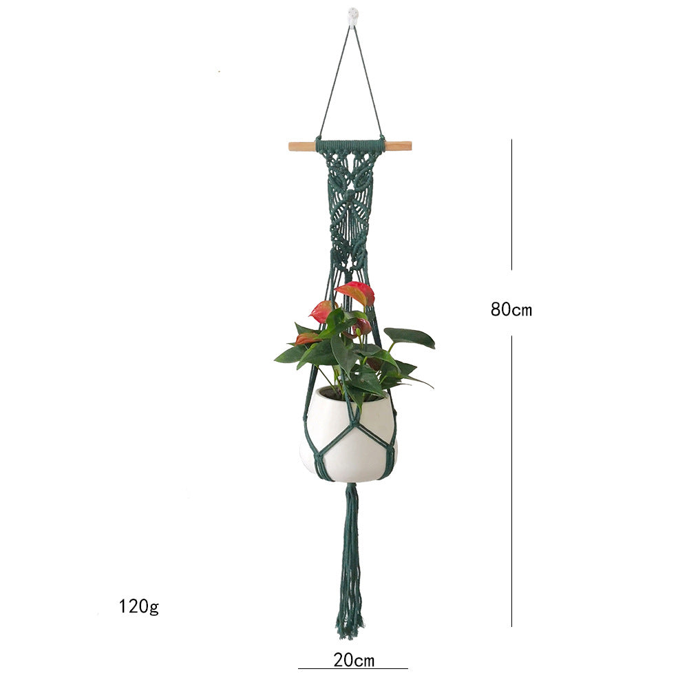 Macrame flower holder with elegant design