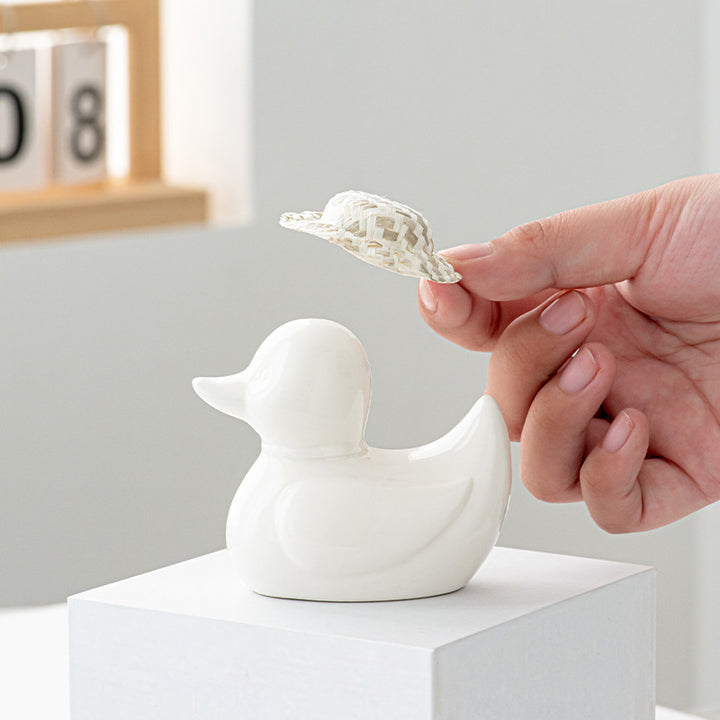 Decorative ceramic duck
