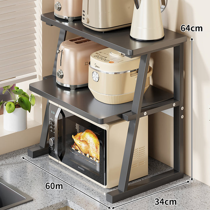 Stacking Countertop Microwave and Appliance Shelf Organizer