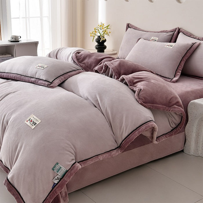 Plush Velvet Comforter Set