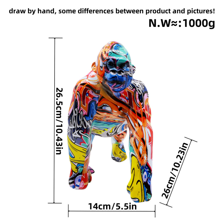 Artistic Gorilla Sculpture