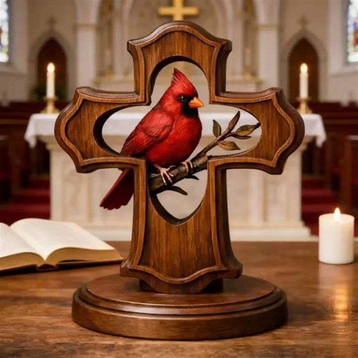 Decorative cross figure with Cardinal
