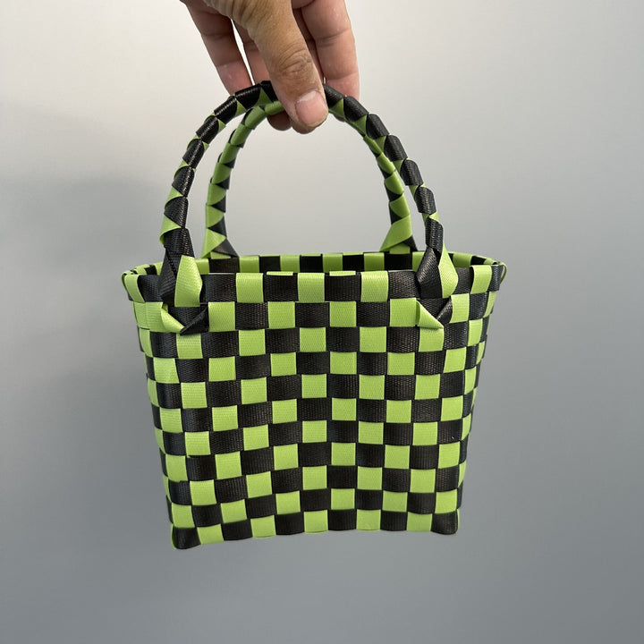 Playful and Colorful Basket Bag