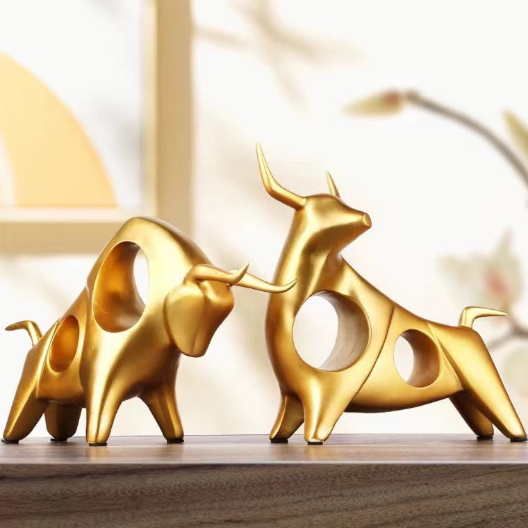 Decorative sculptures made of metal