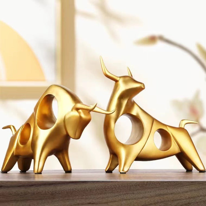 Decorative sculptures made of metal