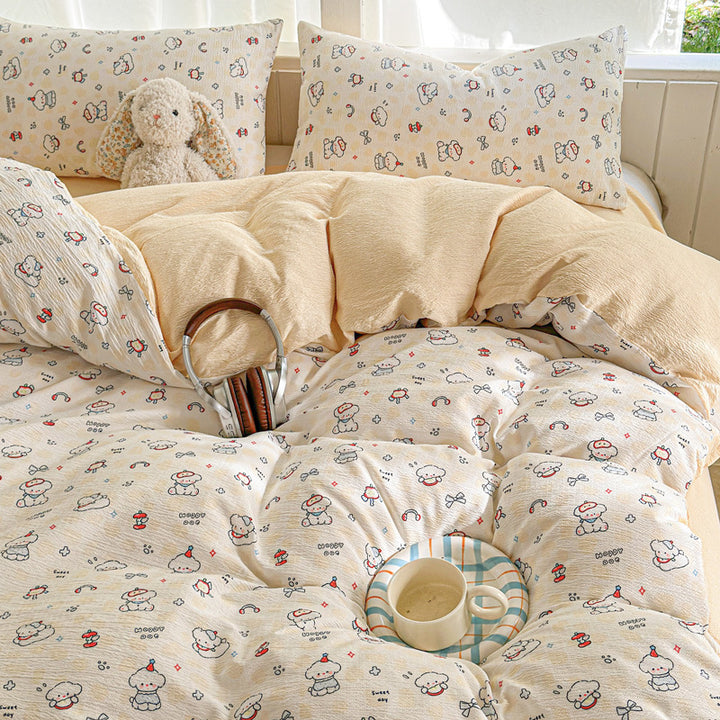 Playful Animal-Themed Bedding Ensemble