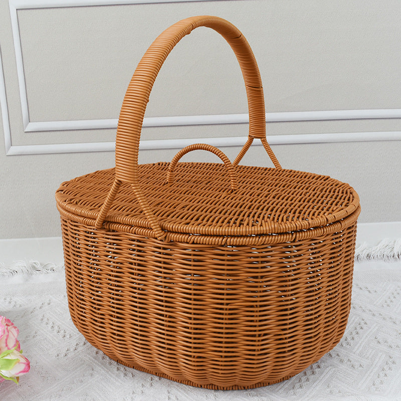 Artisan Woven Picnic Basket