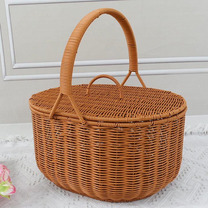 Artisan Woven Picnic Basket