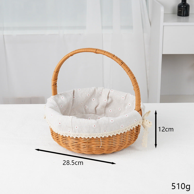 Decorative Round Woven Basket