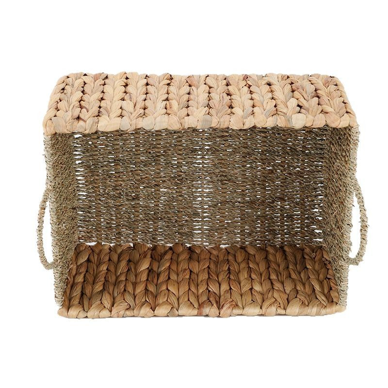 Basket made of natural wicker