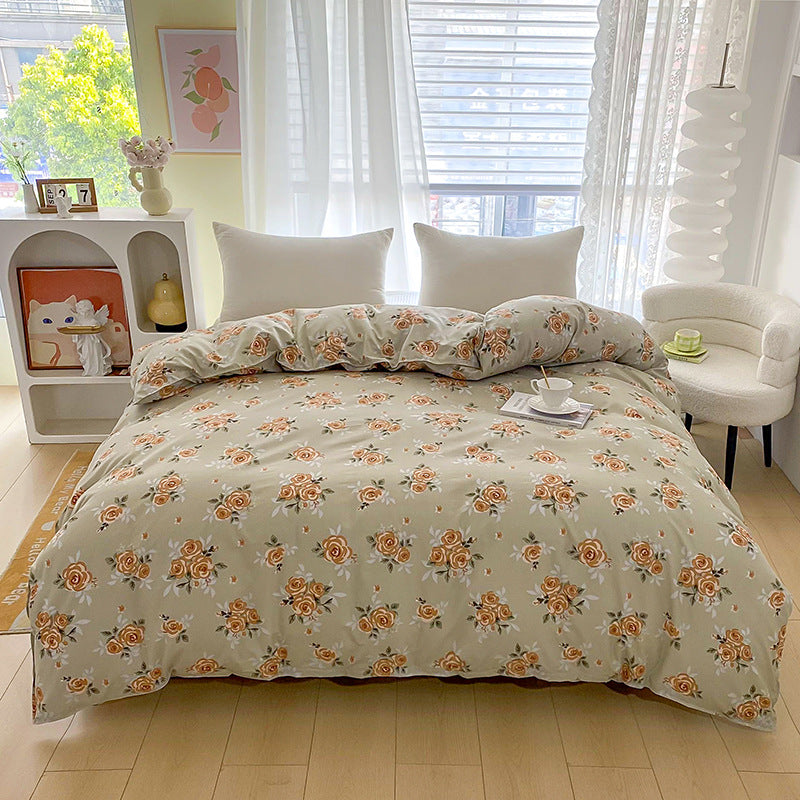 Luxury Floral Print Bedding Set