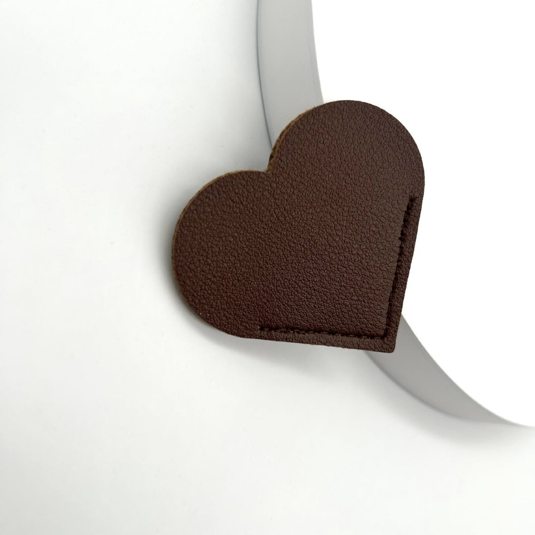 Heart-Shaped Leather Accessory