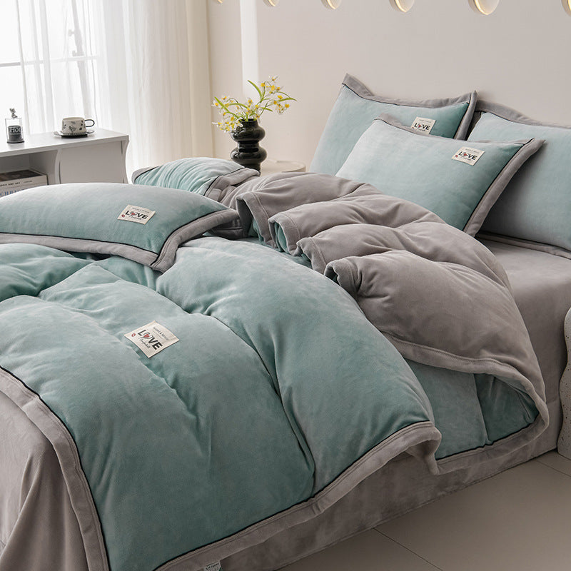 Plush Velvet Comforter Set