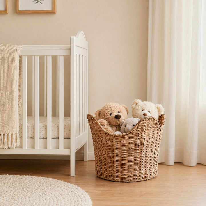 Handmade storage basket in contemporary design
