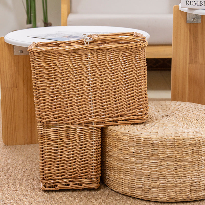 Rustic basket with practical carrying handle