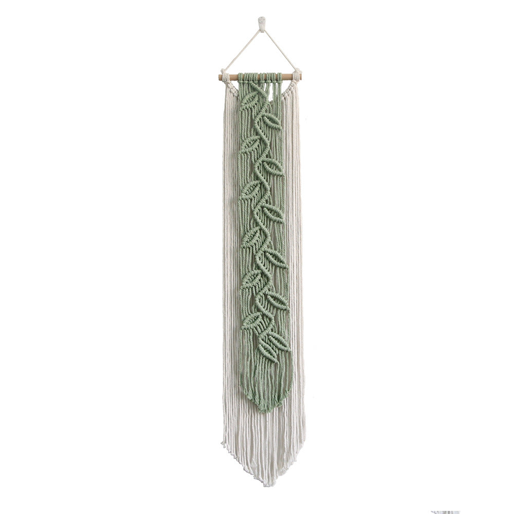 Macrame Wall Hanging with Leaf Pattern