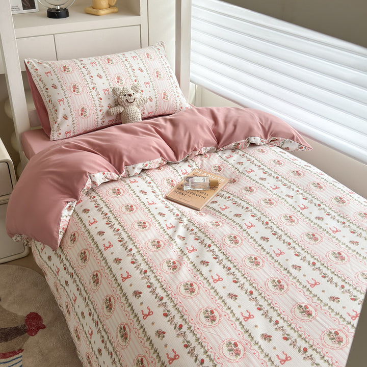 Polka Dot Patterned Duvet Cover Set