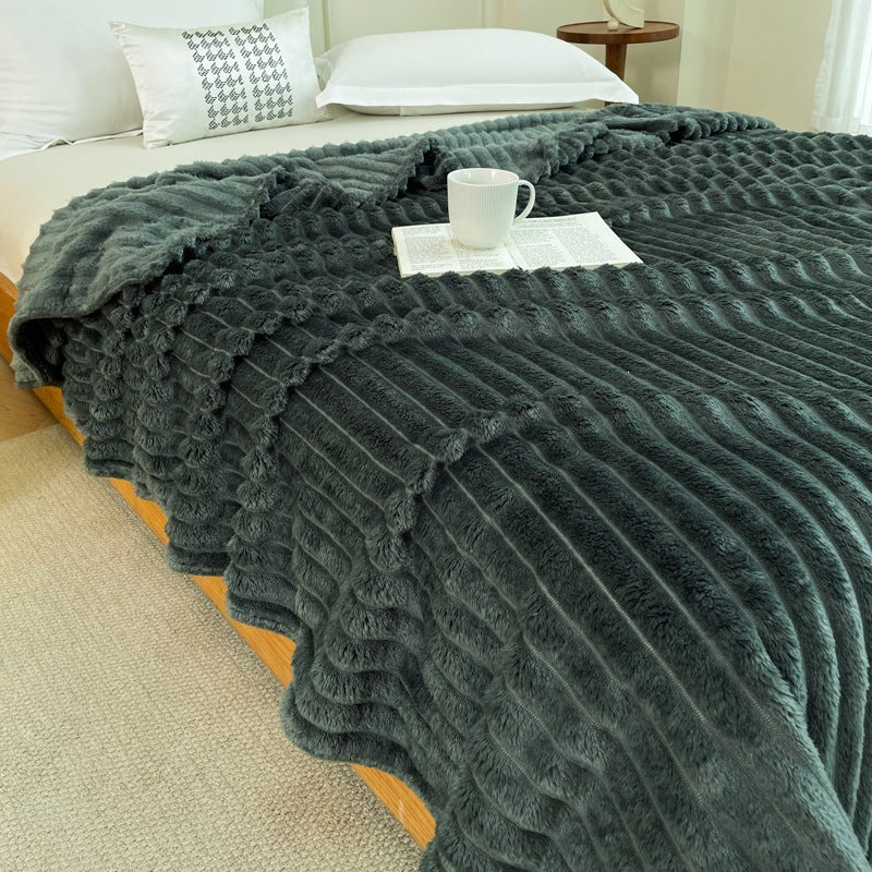 Textured Waves Plush Blanket