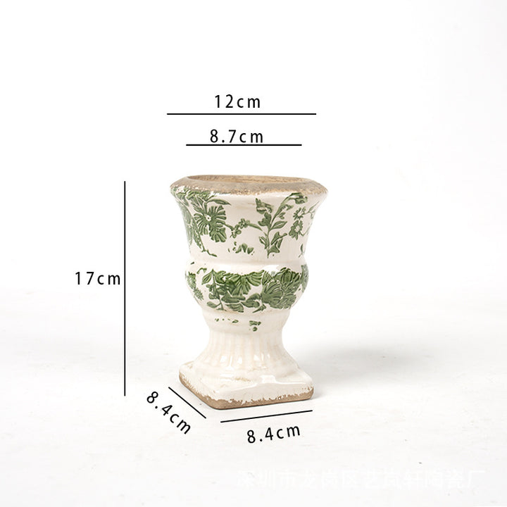 Floral Ceramic Planter