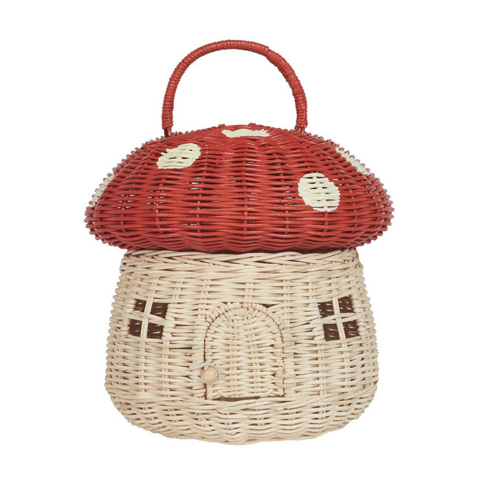 Playful storage basket in house design