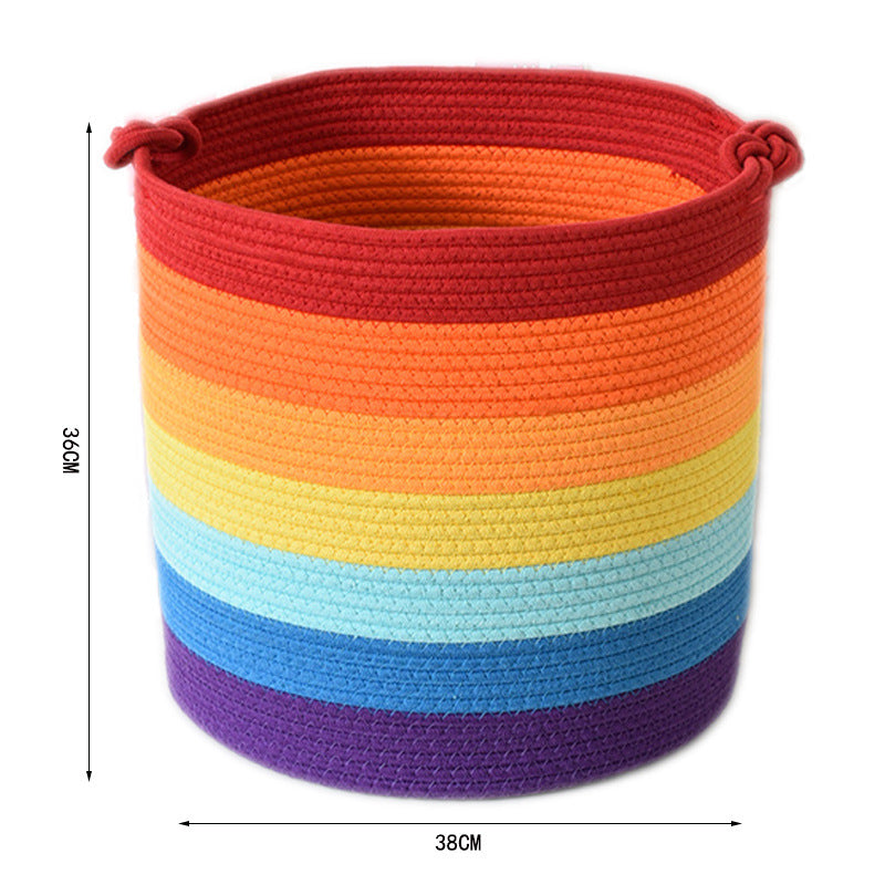 Modern storage basket with handles