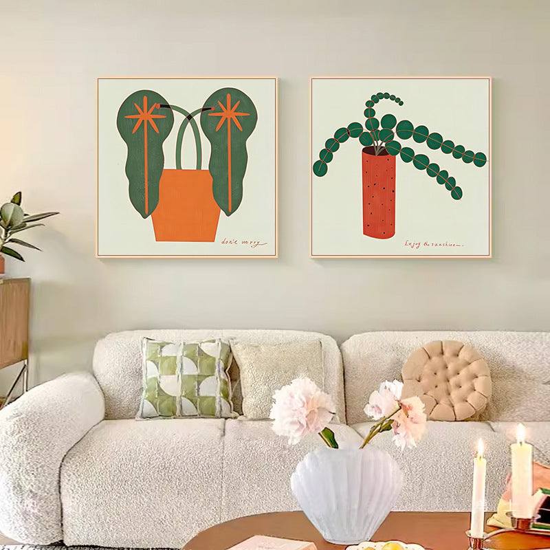 Abstract Plant-Themed Art Print