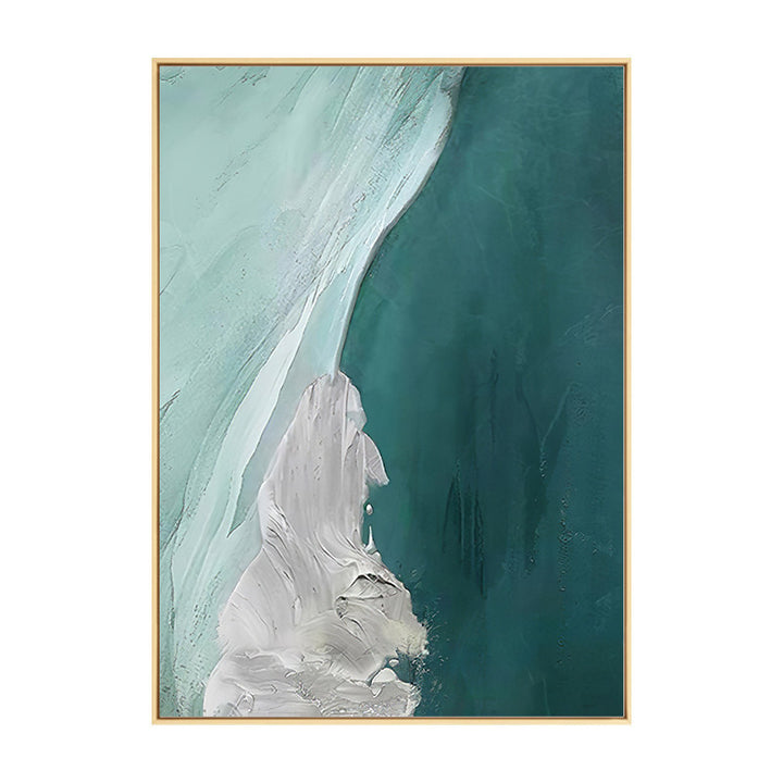 Abstract Ocean-Inspired Framed Wall Art