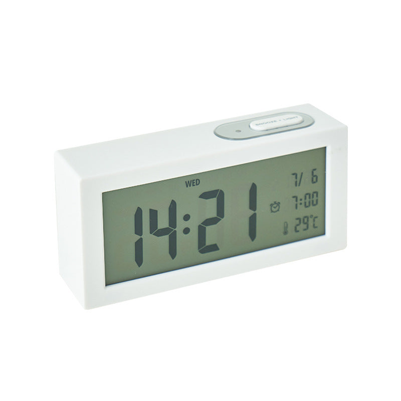 Digital Alarm Clock with Large Contrasting LED Display and Temperature Display