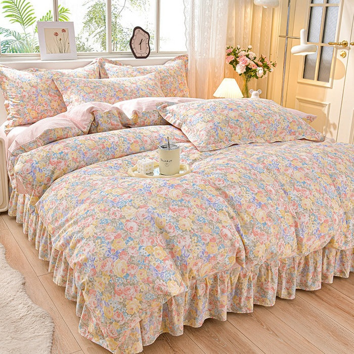 Floral Design Comforter Set
