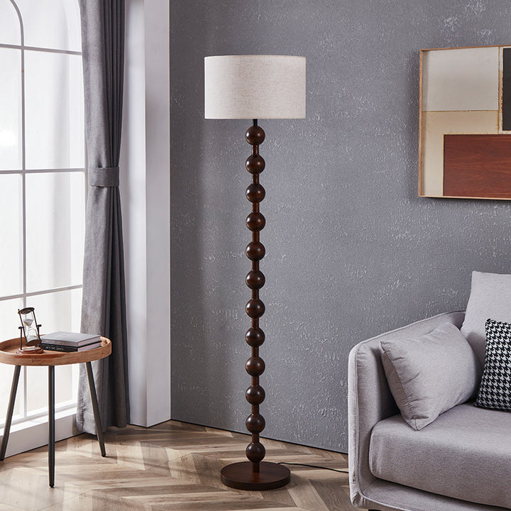 Contemporary Wooden Floor Lamp