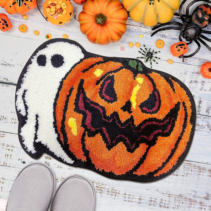 Halloween-Themed Ghost Bath Mat