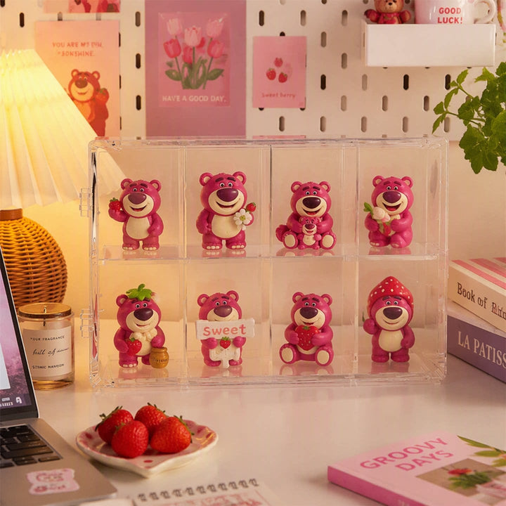 Clear Acrylic Modular Multi-Compartment Miniature Figurine Display Case