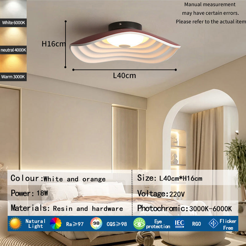 Modern wave structure ceiling light