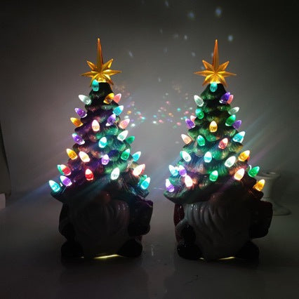 Santa Claus decoration figure with Christmas tree