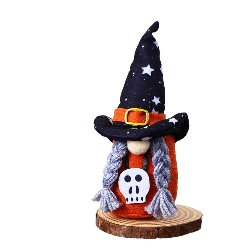 Decorative Halloween Gnome Figure