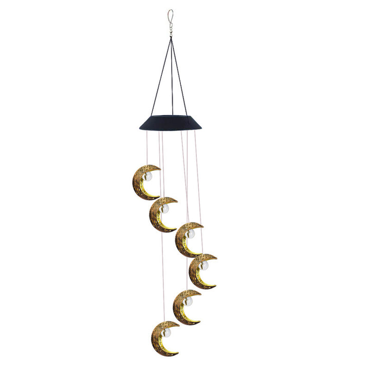 Outdoor Metal Star Wind Chime with Resonating Aluminum Tubes