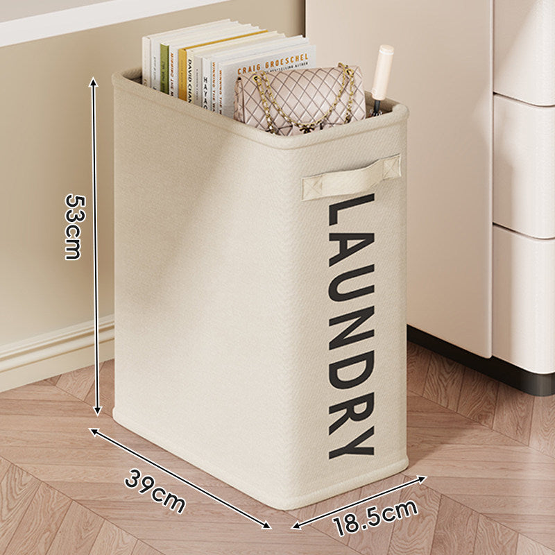 Double-Compartment Tall Rolling Fabric Laundry Hamper with Removable Liner and Smooth Casters