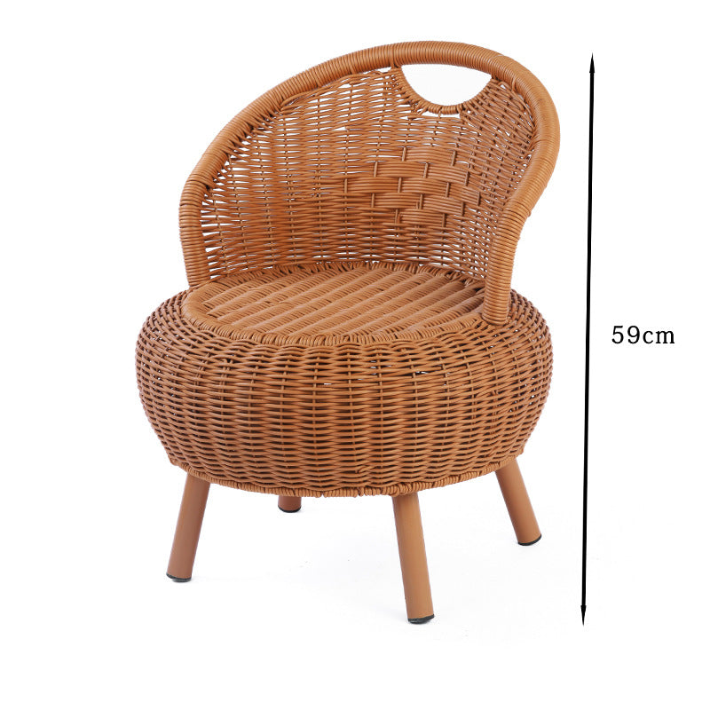 Woven Rattan Lounge Chair