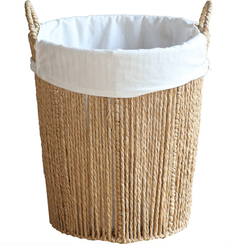 Storage basket with cotton lining
