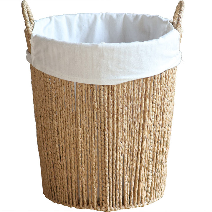 Storage basket with cotton lining